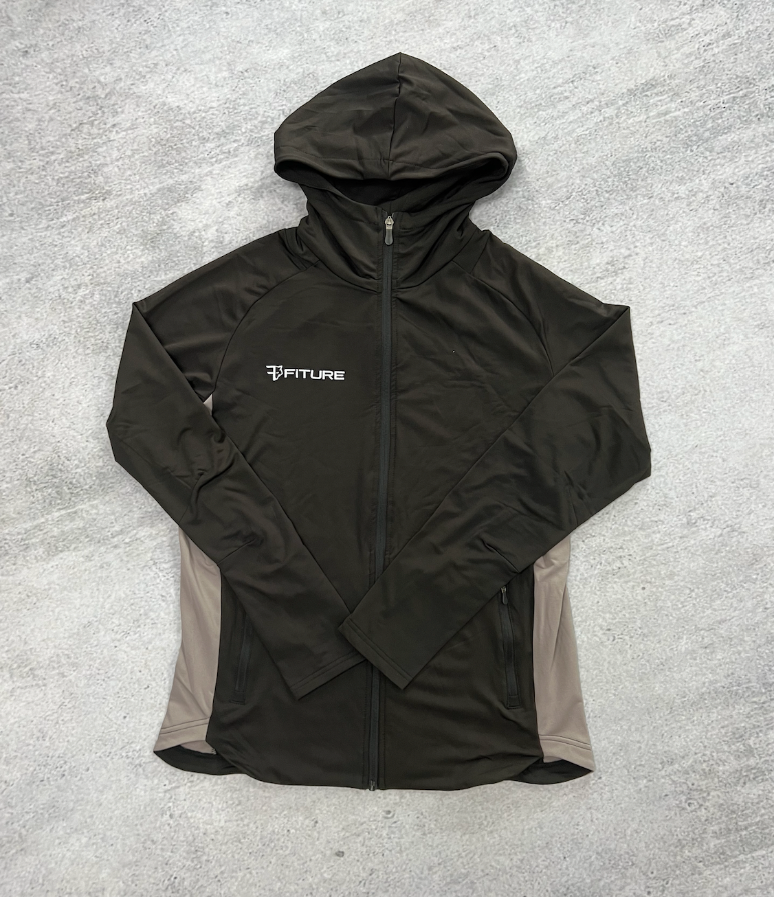 FITURE ZIP HOODIE - BLACK/GREY