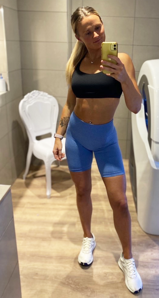 SEAMLESS SHORTS - BLUE